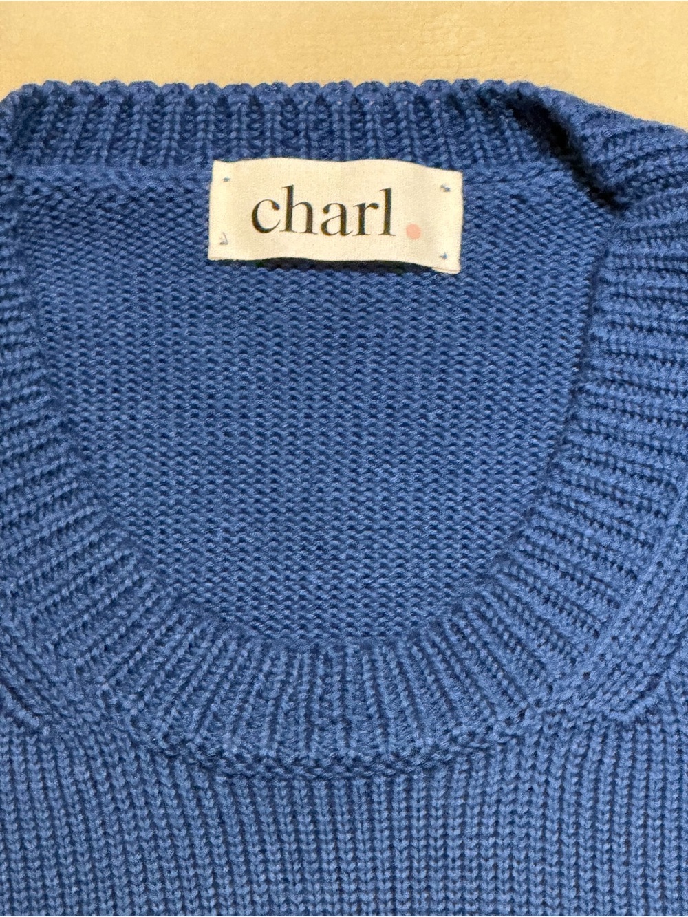 Charl Knitwear West Jumper in Blue - Picture 9 of 11